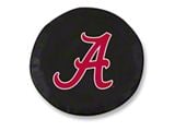 University of Alabama A Spare Tire Cover with Camera Port; Black (18-25 Jeep Wrangler JL)