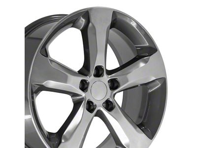 JP28 Gunmetal with Polished Spokes Wheel; 20x8.5; 50mm Offset (18-25 Jeep Wrangler JL)