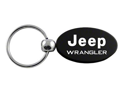 Wrangler Black Oval Key Fob