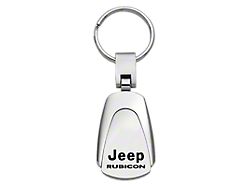 Rubicon Black Leather Teardrop Key Fob