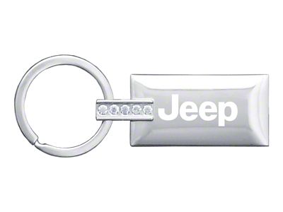 Jeep Jeweled Rectangular Key Fob