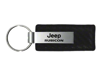 Rubicon Black Carbon Fiber Leather Key Fob