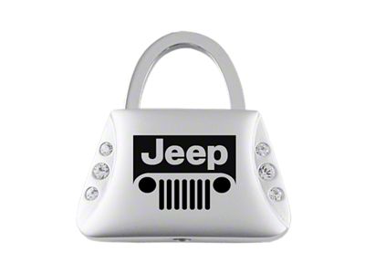 Jeep Grill Jeweled Purse Key Fob