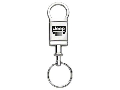 Jeep Grille Satin-Chrome Valet Key Fob