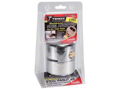 Keyed Alike Hockey Puck Steel Trailer Door Locks; 2-Pack