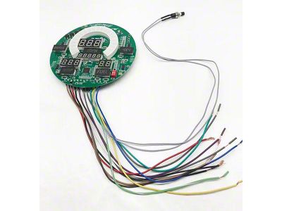 LED Digital Gauge Panel; White (76-86 Jeep CJ7)