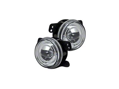 LED Fog Lights; Clear (07-18 Jeep Wrangler JK)