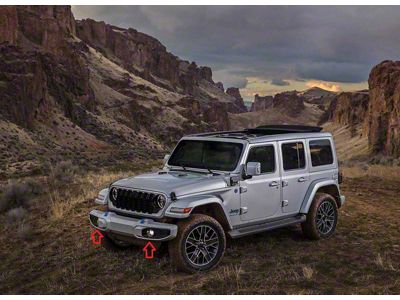 LED Halo Fog Lights (21-25 Jeep Wrangler JL Willys 4xe)