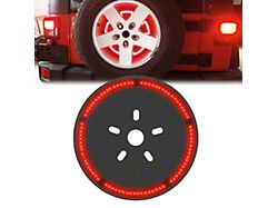LED High Mount Spare Tire Third Brake Light and Ring (97-18 Jeep Wrangler TJ & JK)