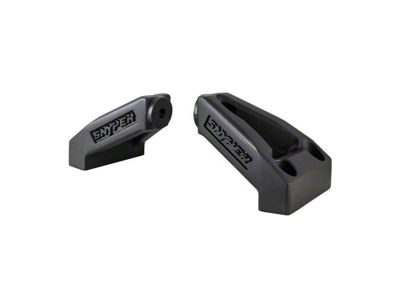 LED Light Hood Mount; Textured Black (07-18 Jeep Wrangler JK)