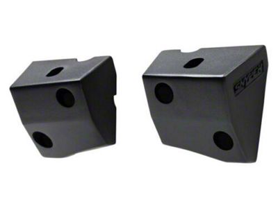 LED Light Lower Pillar Mounts; Textured Black (07-18 Jeep Wrangler JK)
