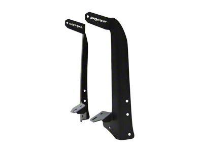 LED Light Pillar Light Mount; Textured Black (07-18 Jeep Wrangler JK)