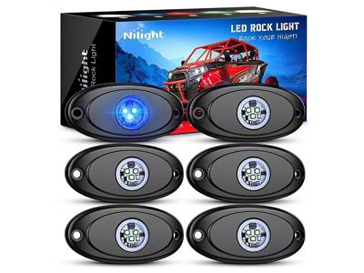 LED Rock Lights; Blue (Universal; Some Adaptation May Be Required)