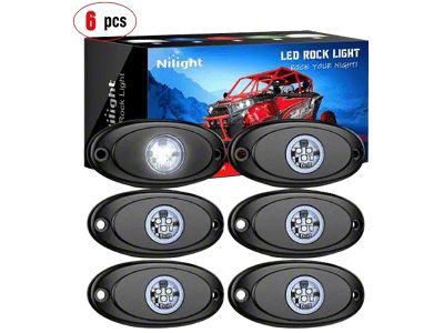 LED Rock Lights; White (Universal; Some Adaptation May Be Required)