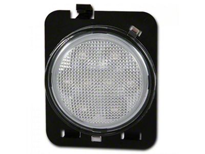 LED Side Fender Lights; Clear (07-18 Jeep Wrangler JK)
