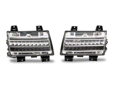 LED Side Marker Lights with Sequential Turn Signals; Chrome (18-25 Jeep Wrangler JL w/ Factory Halogen Turn Signals, Excluding Sport)