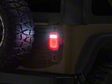 LED Tail Lights; Black Housing; Red/Clear Lens (79-06 Jeep CJ7, Wrangler YJ & TJ)