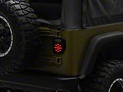 LED Tail Lights; Black Housing; Smoked Lens (76-86 Jeep CJ7; 87-06 Jeep Wrangler YJ & TJ)