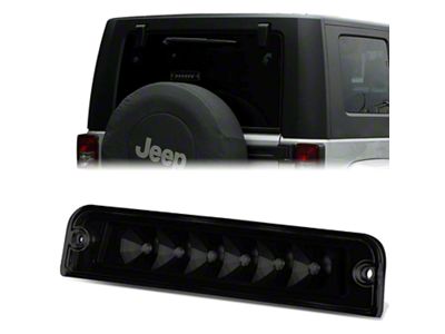 LED Third Brake Light; Black Smoked (97-06 Jeep Wrangler TJ)
