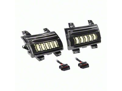 LED Turn Signal Lights; Smoked (18-25 Jeep Wrangler JL Rubicon)