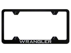 Wrangler License Plate Frame (Universal; Some Adaptation May Be Required)