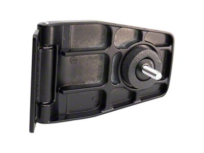Liftgate Hinge; Black; Driver Side (87-06 Jeep Wrangler YJ & TJ)