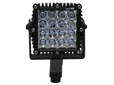 Go Rhino 6-Inch Single Q4 Series Light Windshield Cowl Mount; Textured Black (18-25 Jeep Wrangler JL, Excluding 4xe)