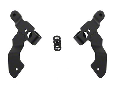 Go Rhino 3-Inch Dual Cube Light Windshield Cowl Mount; Textured Black (18-25 Jeep Wrangler JL, Excluding 4xe)