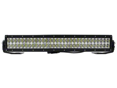 Go Rhino 20-Inch Double Row LED Light Bar Center Hood Mount; Textured Black (18-25 Jeep Wrangler JL, Excluding 4xe)