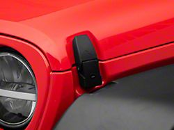 Locking Hood Catches; Black (18-24 Jeep Wrangler JL)