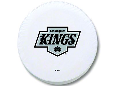 Los Angeles Kings Spare Tire Cover with Camera Port; White (18-25 Jeep Wrangler JL)