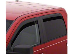 Low Profile Ventvisor Window Deflectors; Front and Rear; Dark Smoke (07-18 Jeep Wrangler JK 4-Door)