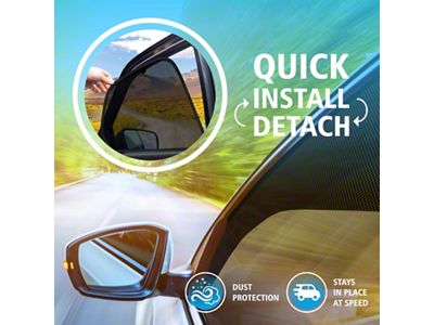 Magnetic Car Window Sunshade (18-25 Jeep Wrangler JL 4-Door)