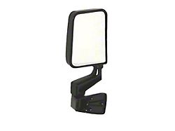 Replacement Manual Half Door Mirror; Driver Side (87-06 Jeep Wrangler YJ & TJ)