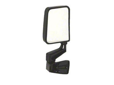 Replacement Manual Half Door Mirror; Driver Side (87-06 Jeep Wrangler YJ & TJ)