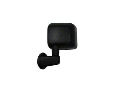 Replacement Manual Non-Heated Swing Away Door Mirror; Driver Side (07-18 Jeep Wrangler JK)