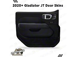 Matte Black Interior Door Skins; Front and Rear (18-26 Jeep Wrangler JL 4-Door w/ Power Locks & Windows)