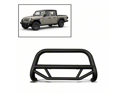 Max T Bull Bar; Textured Black (18-25 Jeep Wrangler JL)