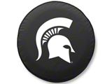 Michigan State University Spare Tire Cover with Camera Port; Black (18-25 Jeep Wrangler JL)
