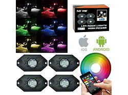 Mini RGBW 4-Pod Hexagonal Series LED Rock Lights (Universal; Some Adaptation May Be Required)