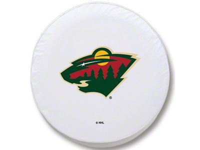 Minnesota Wild Spare Tire Cover with Camera Port; White (18-25 Jeep Wrangler JL)