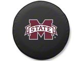 Mississippi State University Spare Tire Cover with Camera Port; Black (18-25 Jeep Wrangler JL)