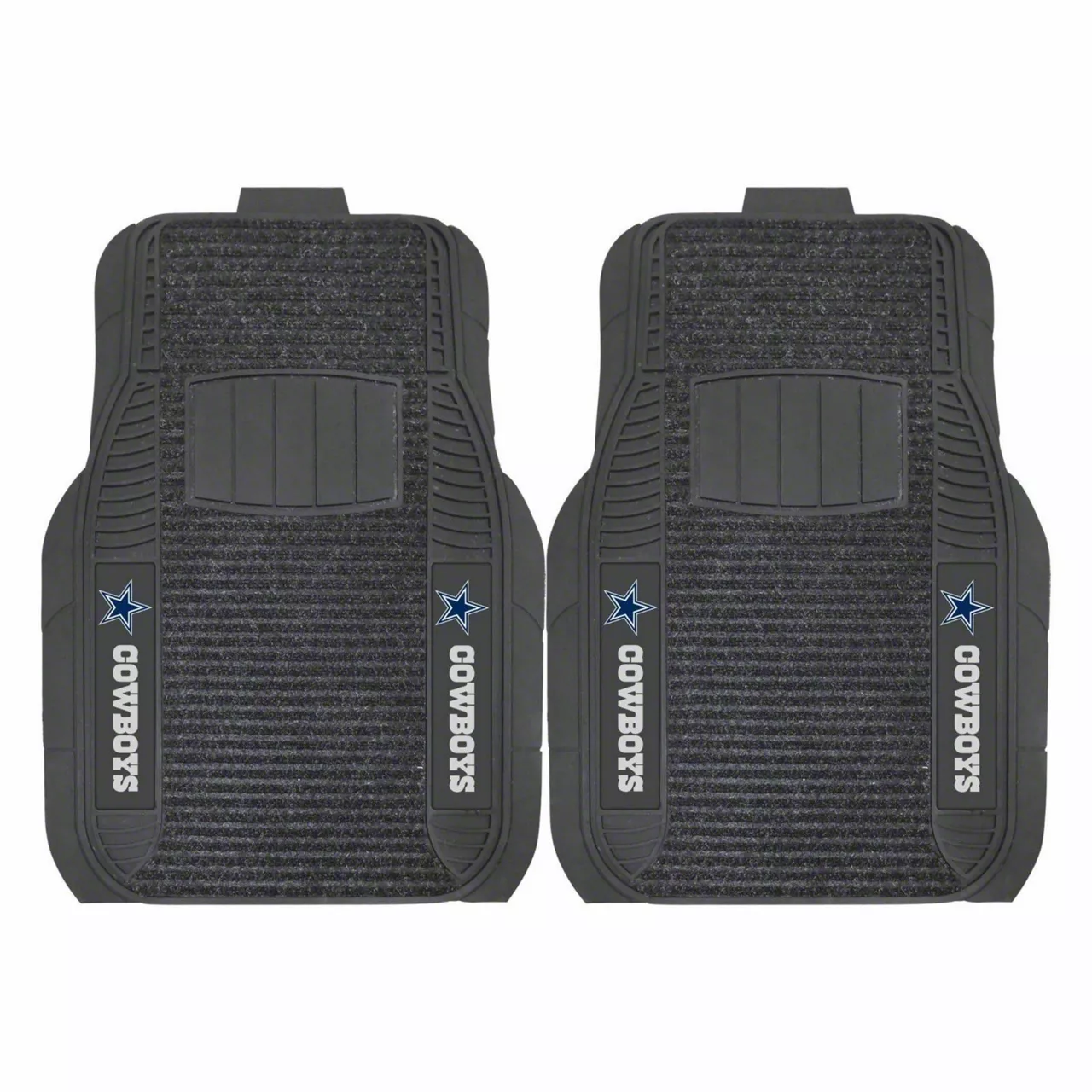 Jeep Wrangler Molded Front Floor Mats with Dallas Cowboys Logo