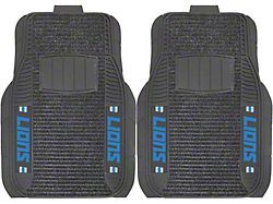 Molded Front Floor Mats with Detroit Lions Logo (Universal; Some Adaptation May Be Required)