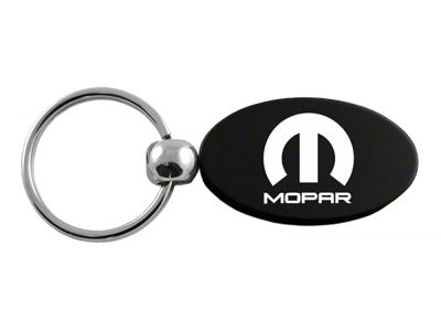 MOPAR Oval Leather Key Chain