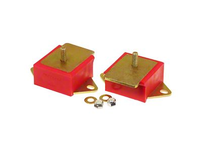 Motor Mount; Red (76-86 3.8L or 4.2L Jeep CJ7)