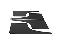 Mud Flaps; Front and Rear; Gloss Carbon Fiber Vinyl (07-18 Jeep Wrangler JK)