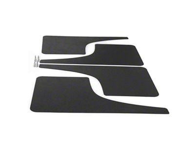Mud Flaps; Front and Rear; Textured Black Vinyl (18-25 Jeep Wrangler JL)