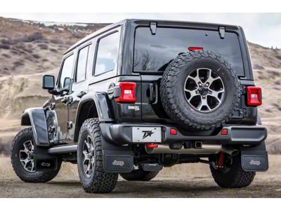Mud Flaps with Jeep Logo; Front and Rear (18-25 Jeep Wrangler JL, Excluding Rubicon 392)