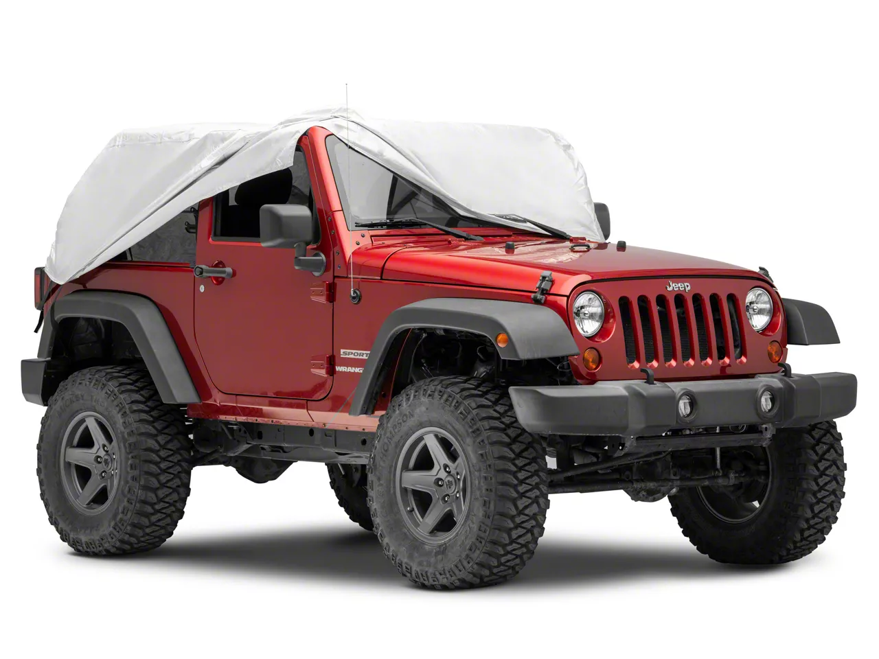 Jeep Wrangler 4-Layer Breathable Cab Cover; Gray (07-18 Jeep